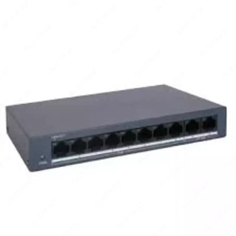 Коммутатор 8 + 2 - L2. портовый неуправляемый POE DS-3E0110MP-E/M — 2