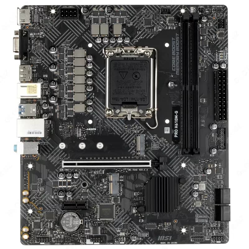 Материнская плата MSI PRO H610M-G DDR5 LGA 1700 — 1