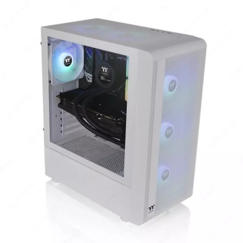 Компьютерный корпус Thermaltake S200 TG ARGB Snow (CA-1X2-00M6WN-00). — 4
