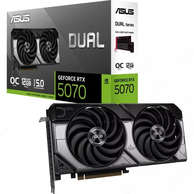 Видеокарта ASUS DUAL GeForce RTX5070 12GB GDDR7 — 1