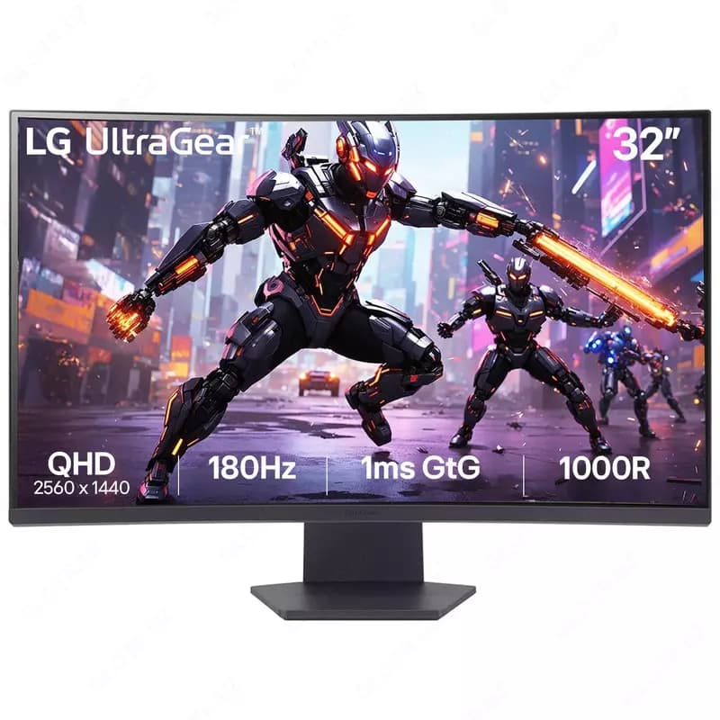 Монитор LG | UltraGear | 32GS60QC-B | Curved | 180Hz | 32” — 1