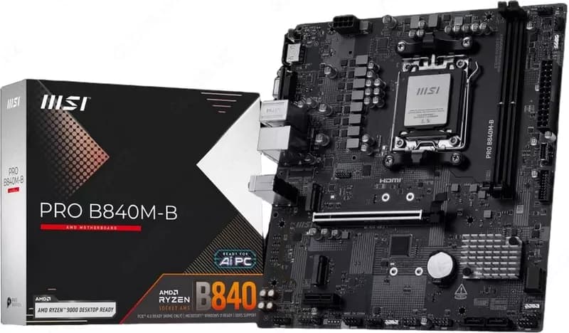 Материнская плата MSI AMD AM5 PRO B840M-B DDR5 — 1