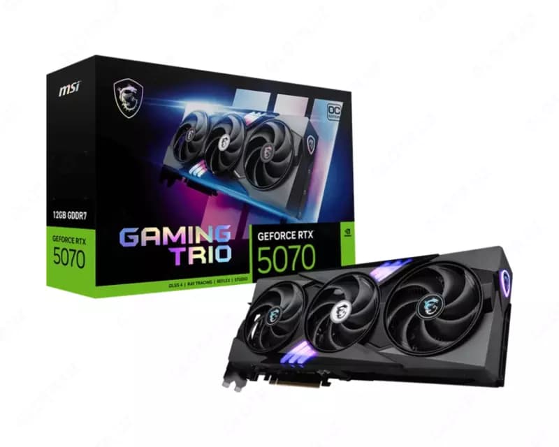 Видеокарта MSI GeForce RTX5070 GAMING TRIO OC 12GB GDDR7 — 1