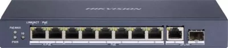 Коммутатор неуправляемый 10-портовый гигабитный PoE DS-3E0510HP-E — 8