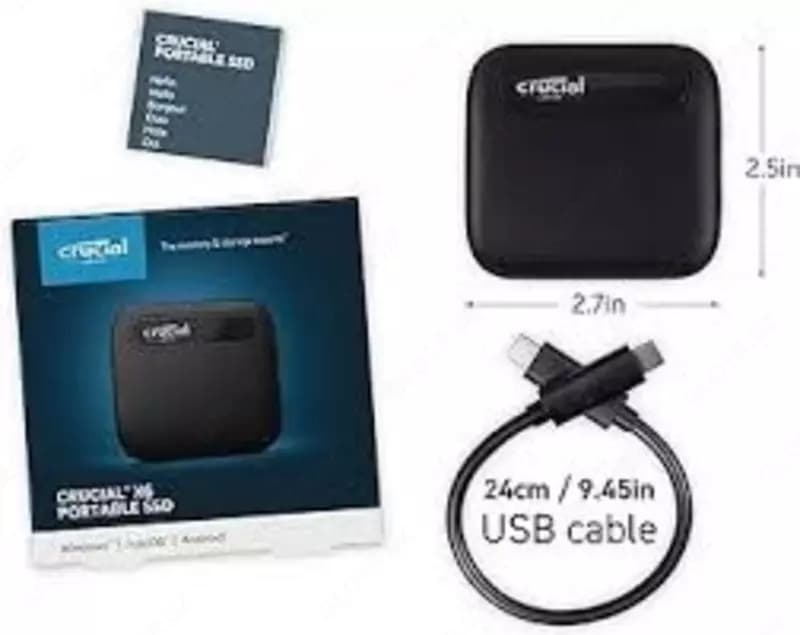 Portable SSD Crucial X6 1TB — 3