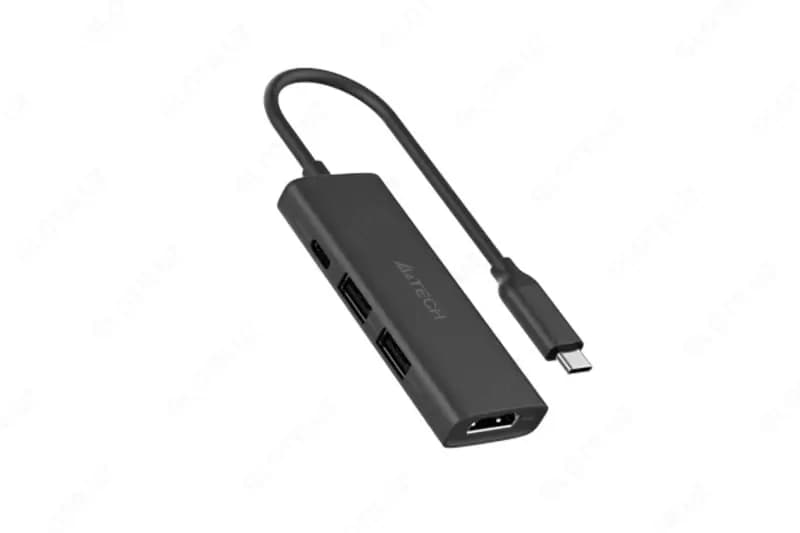 USB HUB A4Tech DST-40C 4in1 Grey — 1