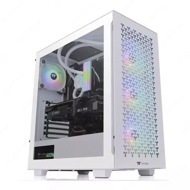Компьютерный корпус Thermaltake V350TG ARGB Snow (CA-1S3-00M6WN-03). — 1