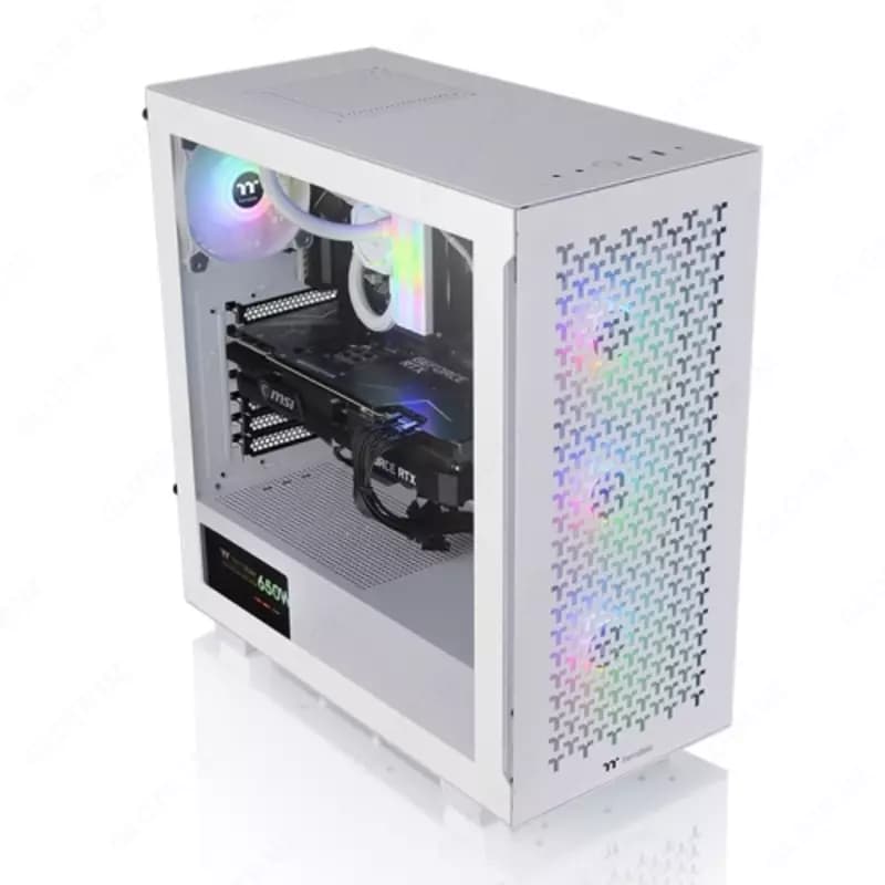 Компьютерный корпус Thermaltake V350TG ARGB Snow (CA-1S3-00M6WN-03). — 2