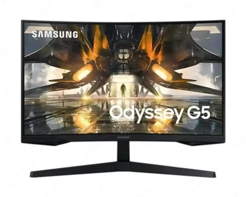 Монитор Samsung - 32” LS32AG550EPXUZ Odyssey G5 Curved Gaming Monitor, VA, 165Hz, 1mc, QHD (2560x1440), HDMI+DP, Black (маркировка) — 2
