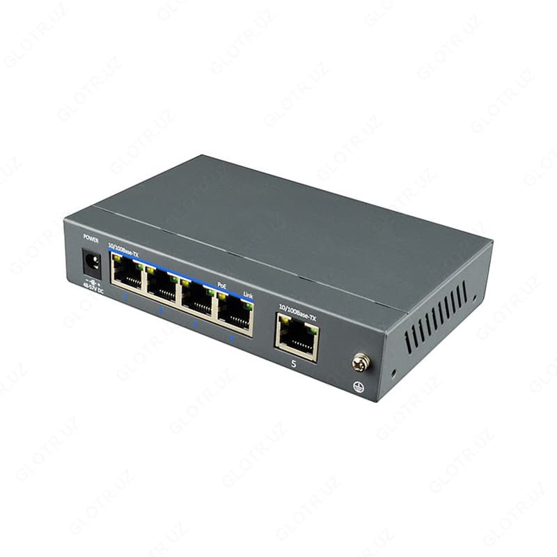 Коммутатор UTP7204GE-HPOE 4-порта Gigabit POE 2 порта Gigabit LAN 2 SFP- неуправляемый промышленный — 1