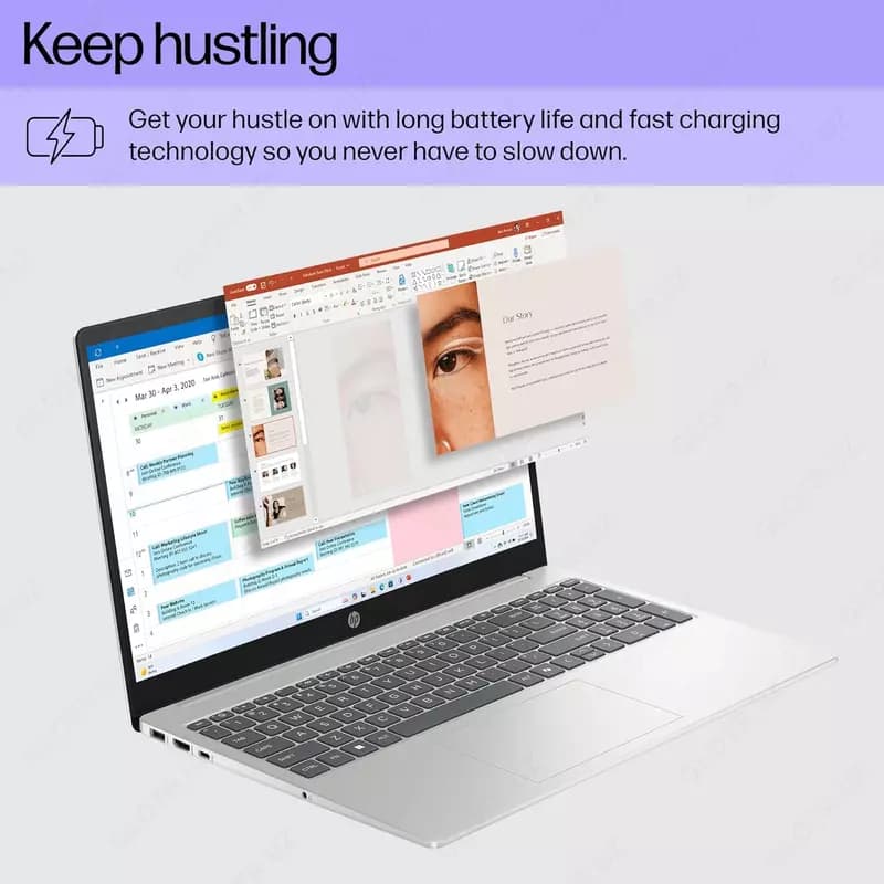 Ноутбук HP 15-FC0075NIA AMD R7 5825U 8GB 512GB 15,6 FHD SILVER — 2