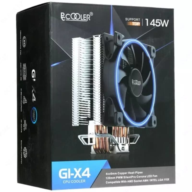 Система охлаждения PCCooler GI-UX4 Red — 3