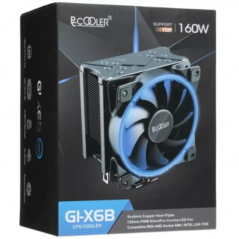 Система охлаждения PCCooler GI-X6 Blue — 1