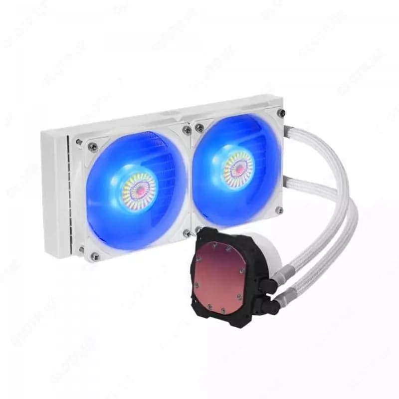 Система охлаждения CoolerMaster ML240L V2 RGB White Edition. — 2