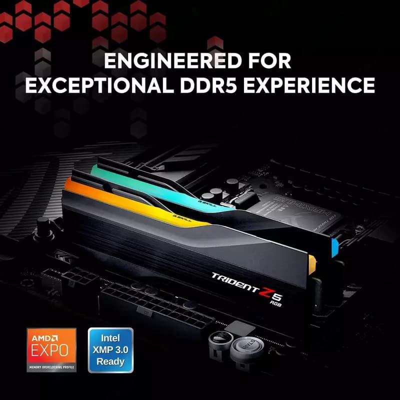 Оперативная память G.skill DDR5 Trident Z5 RGB 32GB (2x16GB) 6800MHz — 2