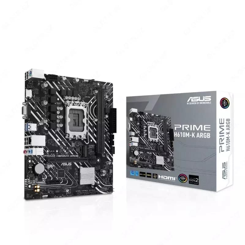 Материнская плата ”ASUS” PRIME H610M-K ARGB D5, форм-фактор Micro-ATX (Арт. - 03565) — 1