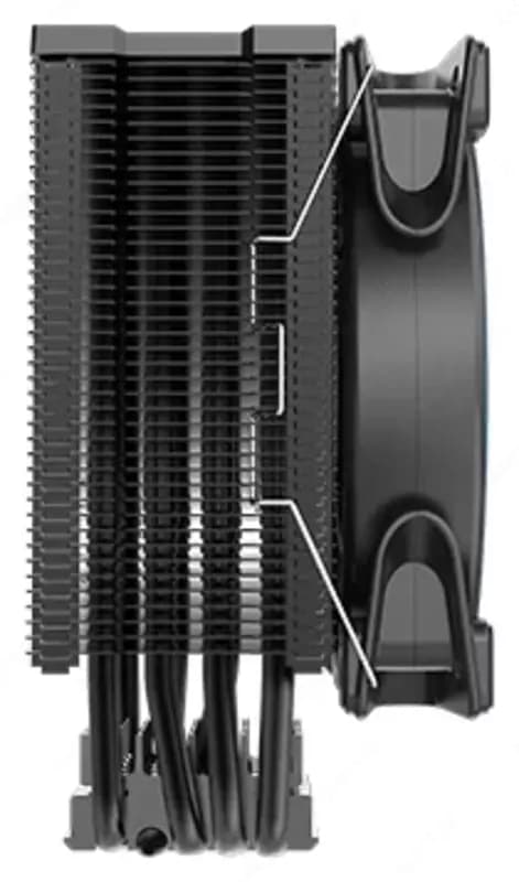Система охлаждения PCCooler GI-X6 Blue V2 — 3