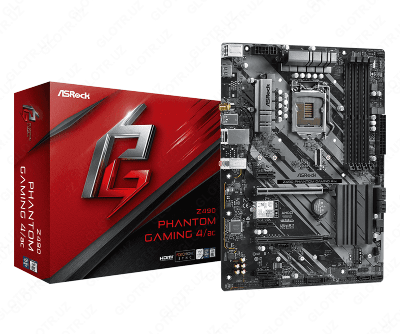 MB Asrock Z490 Phantom Gaming 4/AC DDR4 — 1