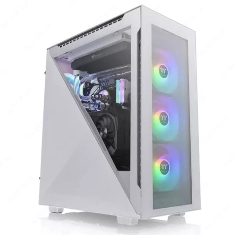 Компьютерный корпус Thermaltake Divider 500 TG Snow ARGB (CA-1T4-00M6WN-01). — 2