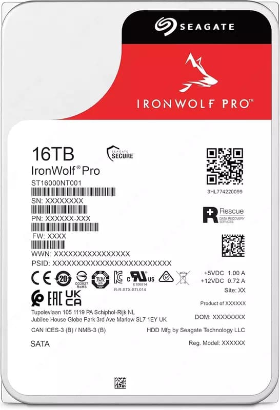 Жёсткий диск SEAGATE 16TB IRONWOLF PRO — 2