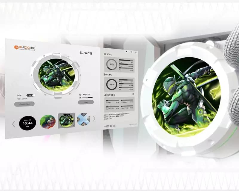 Система водяного охлаждения ID Cooling SL360 WHITE — 5