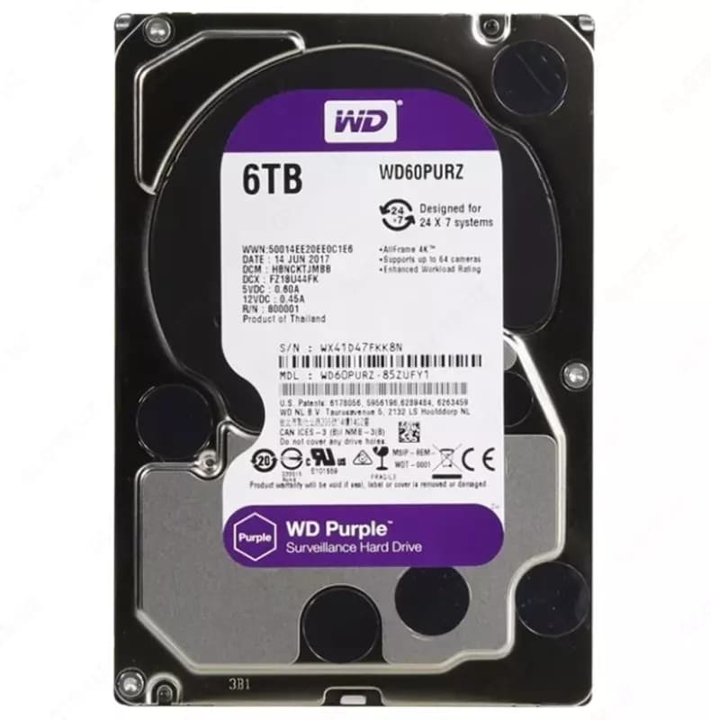 Жесткий диск Western Digital HDD 6tb Purple — 1