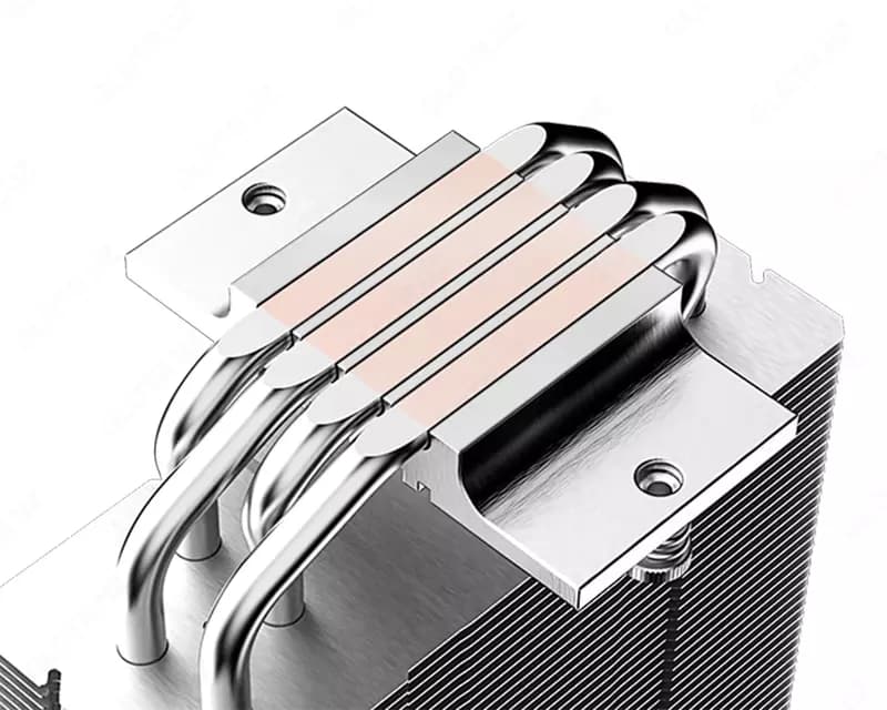 Кулер для процессора ID Cooling SE-214-XT ARGB White — 4