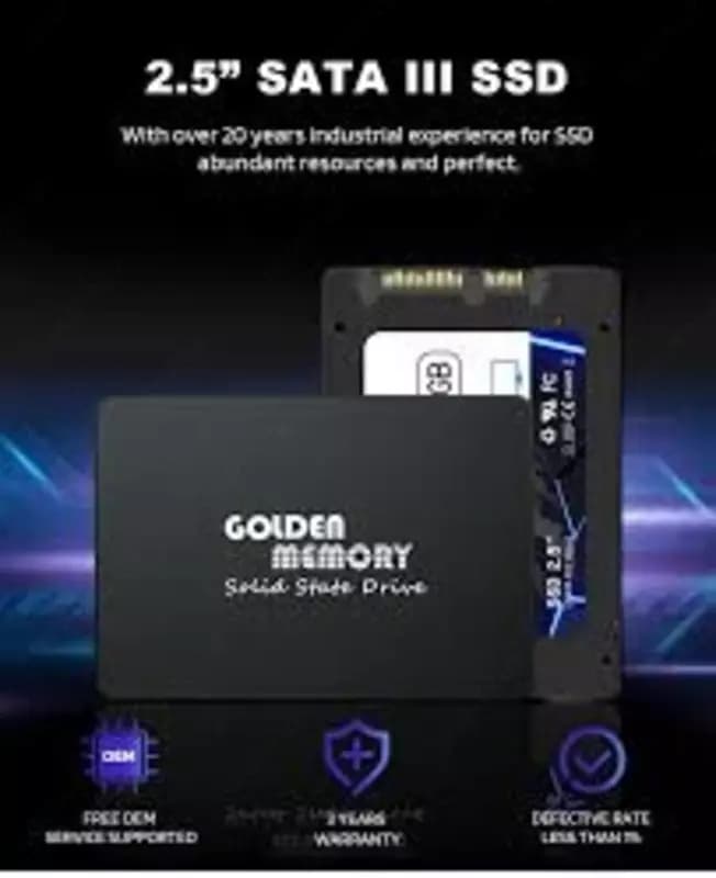 SSD GoldenMemory 512 SATA III — 4