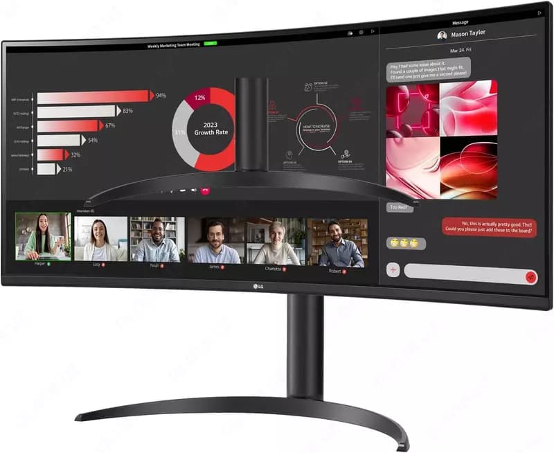 Монитор LG | 34WR55QC-B | Curved | 100Hz | 34” — 2