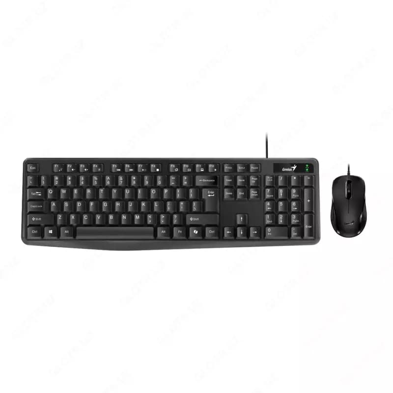 Проводная клавиатура+мышь Genius KM-170, Black — 1