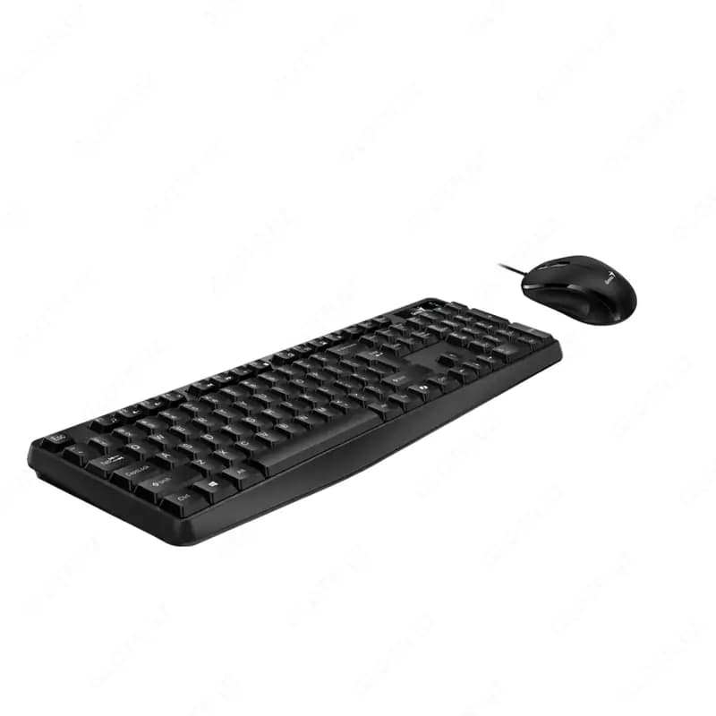 Проводная клавиатура+мышь Genius KM-170, Black — 2