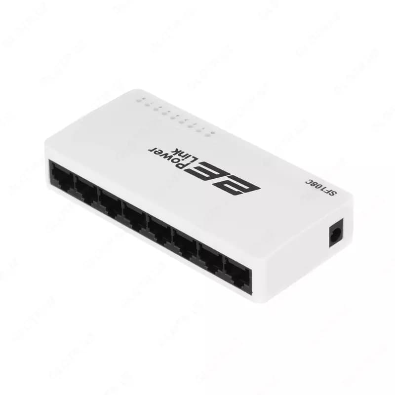 Коммутатор 2E PowerLink SF108C 8xFE, неуправляемый — 2