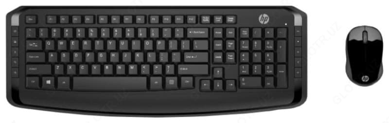 Клавиатура и мышь HP 3ML04AA Wireless Keyboard and Mouse 300 Black USB — 1