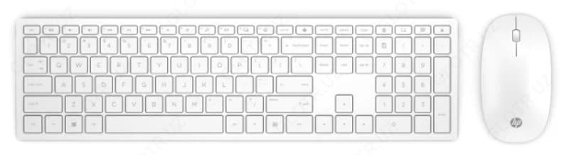 Клавиатура и мышь HP 4CF00AA Wireless Keyboard and Mouse 800 White USB — 2
