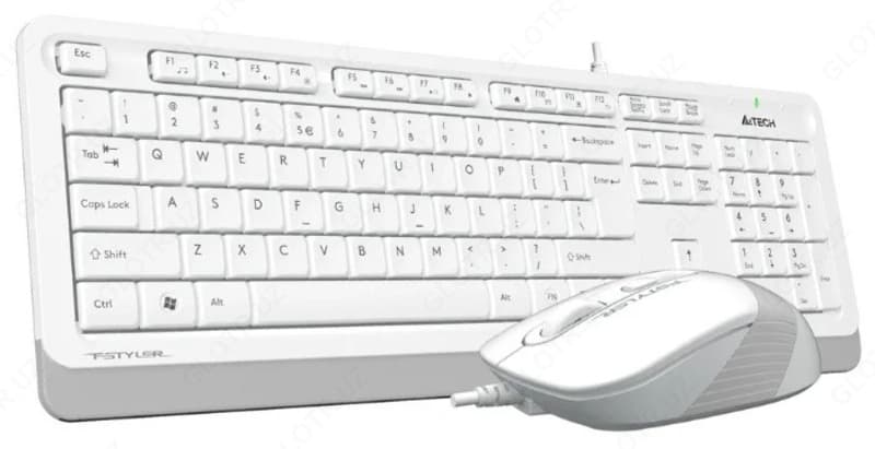 Клавиатура и мышь A4Tech FG1010 White USB — 1