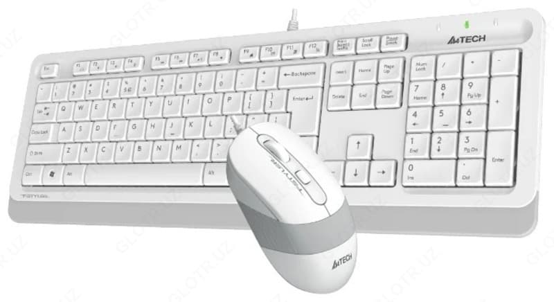 Клавиатура и мышь A4Tech FG1010 White USB — 3