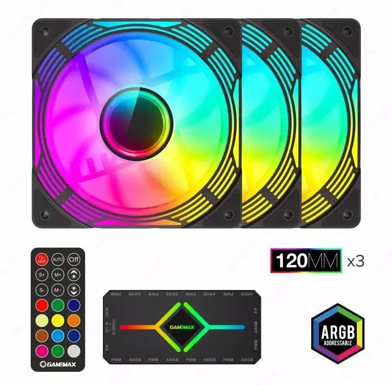 Корпусный кулер GameMax KF300 BL — 5