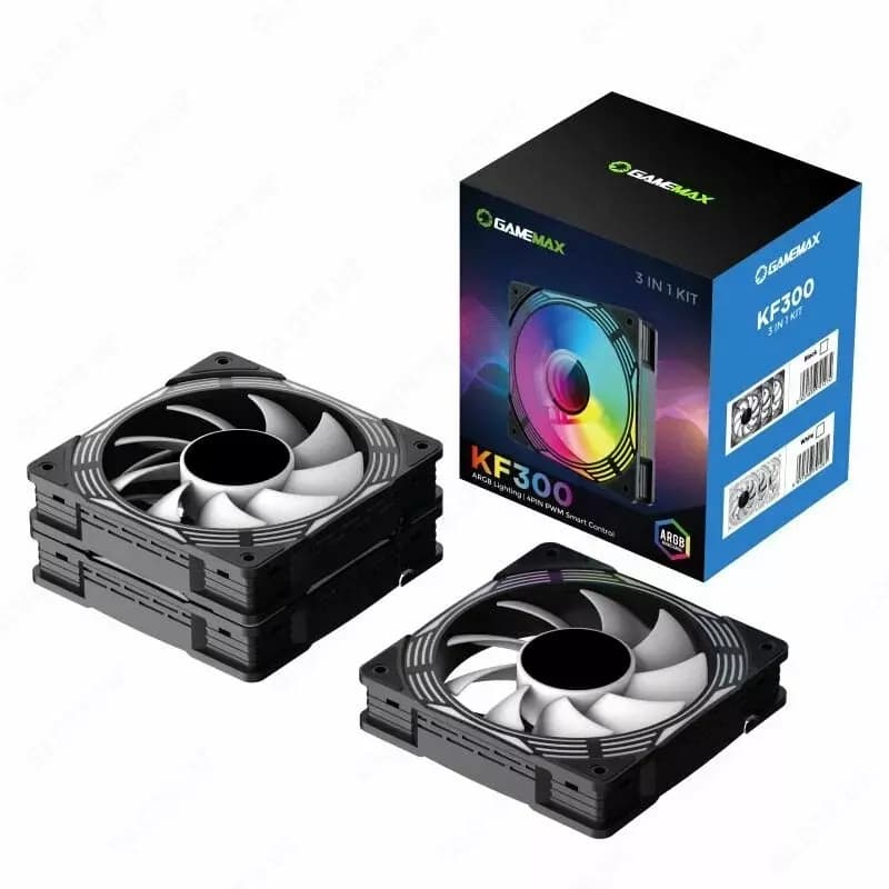 Корпусный кулер GameMax KF300 BL — 6