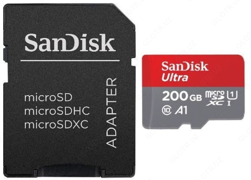 Флешка Sandisk micro 200/256GB 100Mb/s — 1