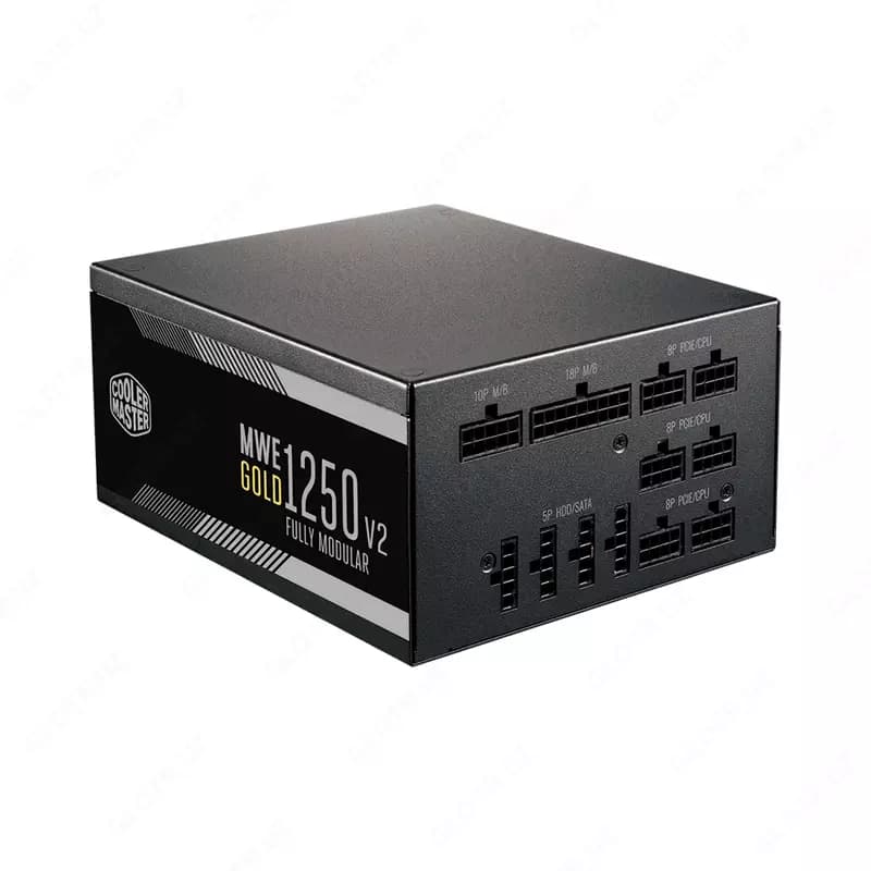 Блок питания CoolerMaster MWE Gold 1250 V2 Full Modular. — 2