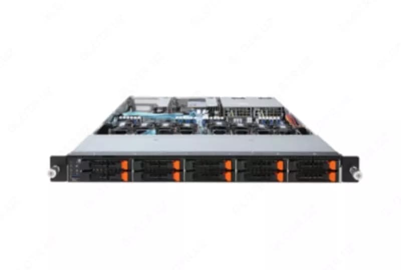 Платформа Gigabyte 1U R181-NA0, До двух процессоров Intel Xeon Scalable Gen2, DDR4, 10x2,5” U.2 NVMe, 2x1000Base-T