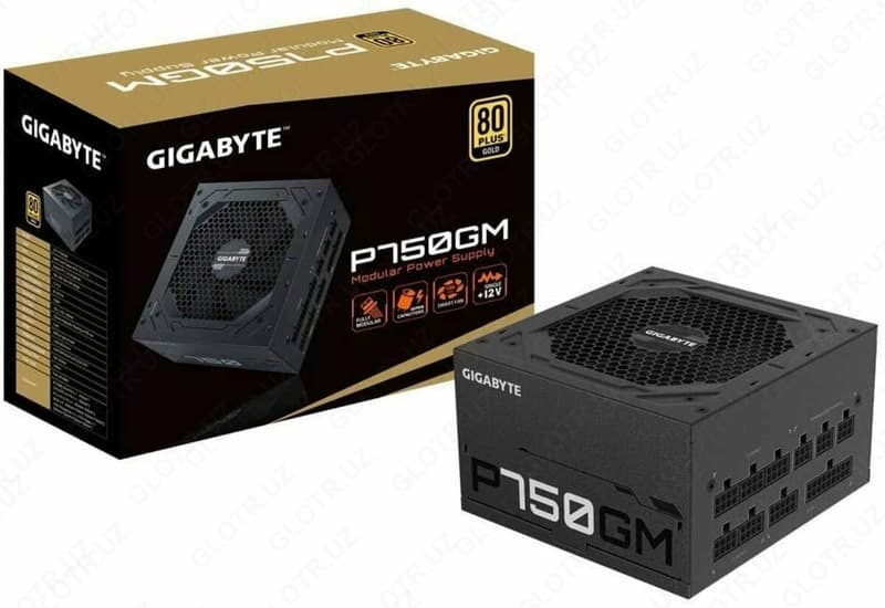 Блок питания Gigabyte P750GM 750W, 120mm, 80 Plus Gold, Modular, ATX Power Supply — 1