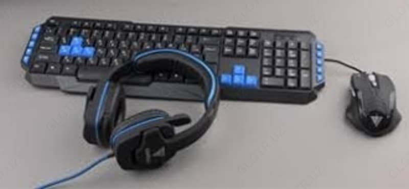 Клавиатура и мышь GAMDIAS POSEIDON E1 Combo Black USB — 2