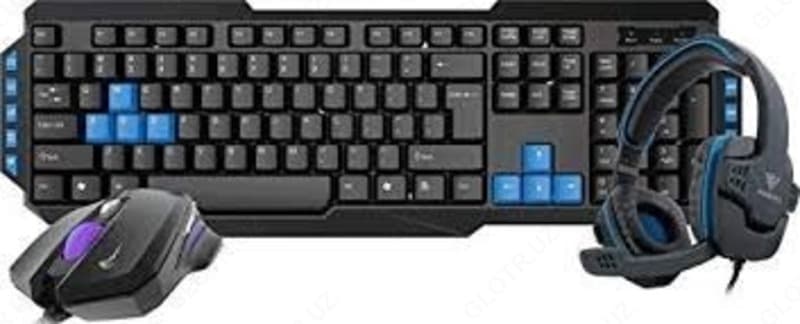 Клавиатура и мышь GAMDIAS POSEIDON E1 Combo Black USB — 3