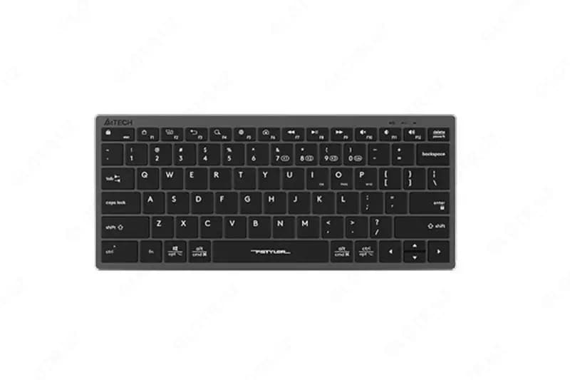 Клавиатура A4Tech FBX51C (зеленая, серая, белая) — 2