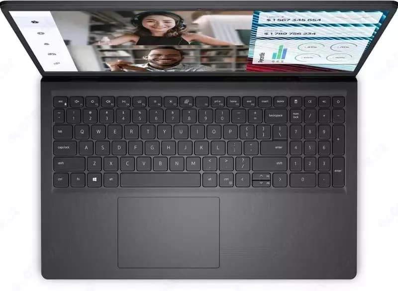 Ноутбук Dell Vostro 3520, 15.6”, FHD, Intel i3-1215U, 4ГБ, 256ГБ, черный — 2