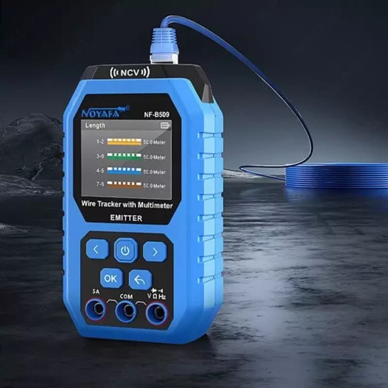Многофункциональный сетевой тестер Noyafa NF-B509, Lan tester ethernet — 5