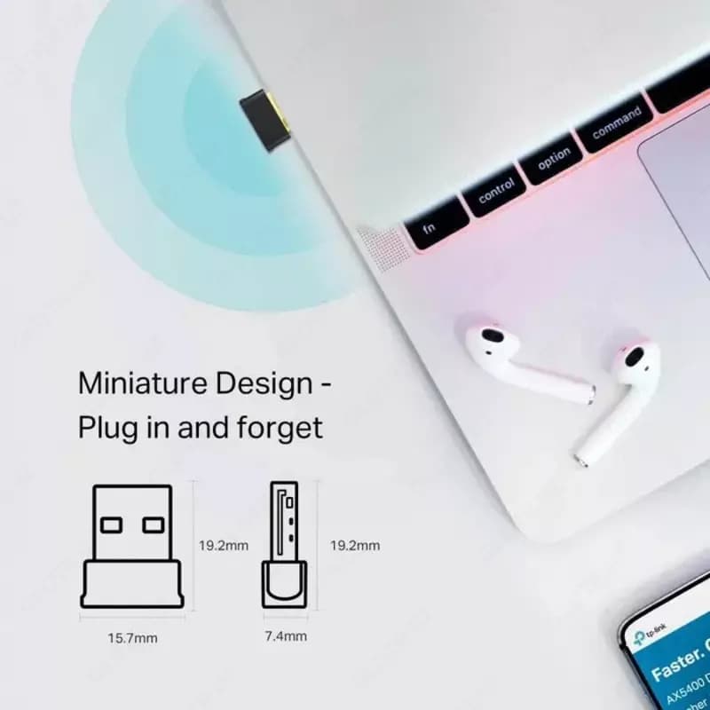 Wi-Fi адаптер TP-LINK Archer T2UB Nano Сверхкомпактный — 2