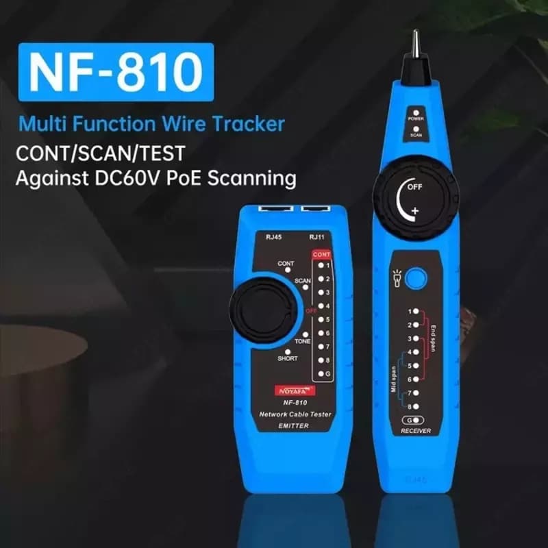 Многофункциональный сетевой тестер Noyafa NF-810, CCTV Tester — 1