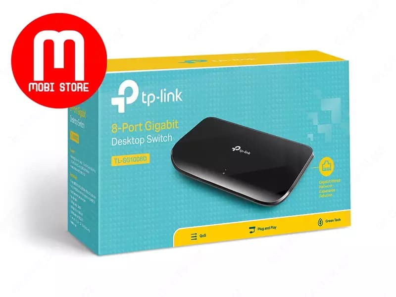 Настольный коммутатор с 8 гигабитными портами, Tp-link 8 port gigabit switch TL-SG1008D — 6